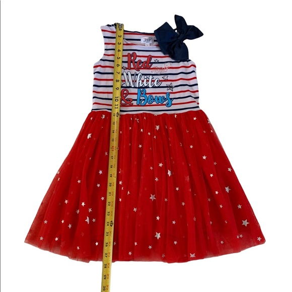 Nickelodeon Jojo Siwa Stripes Patriotic Sleeveless Dress Size 10/12 Large - Picture 10 of 17